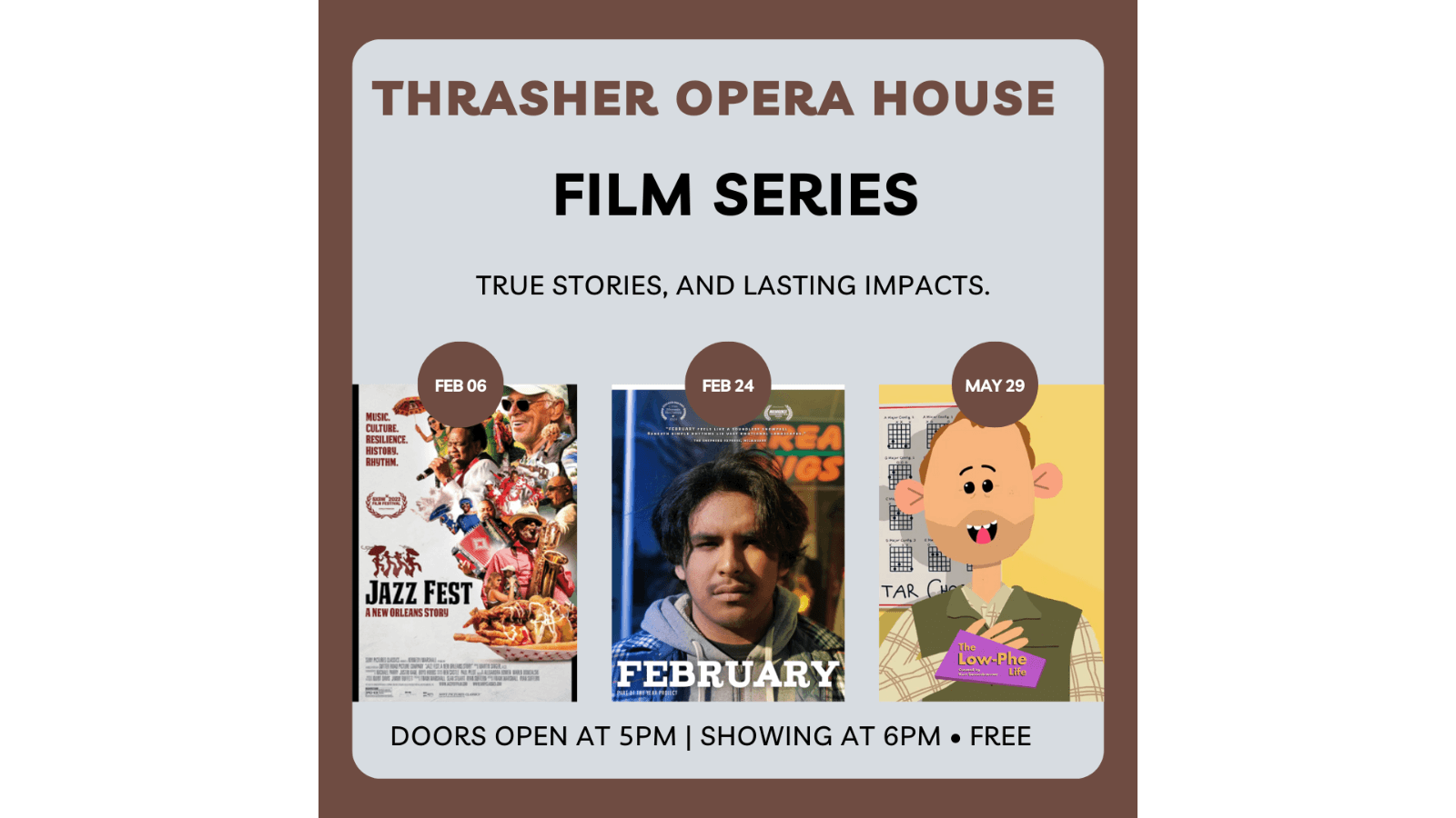 Thrasher Opera House Brings Film Series to Green Lake