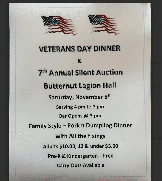 Veterans Day Dinner