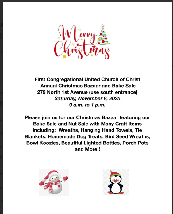 Christmas Bazaar and Bake Sale