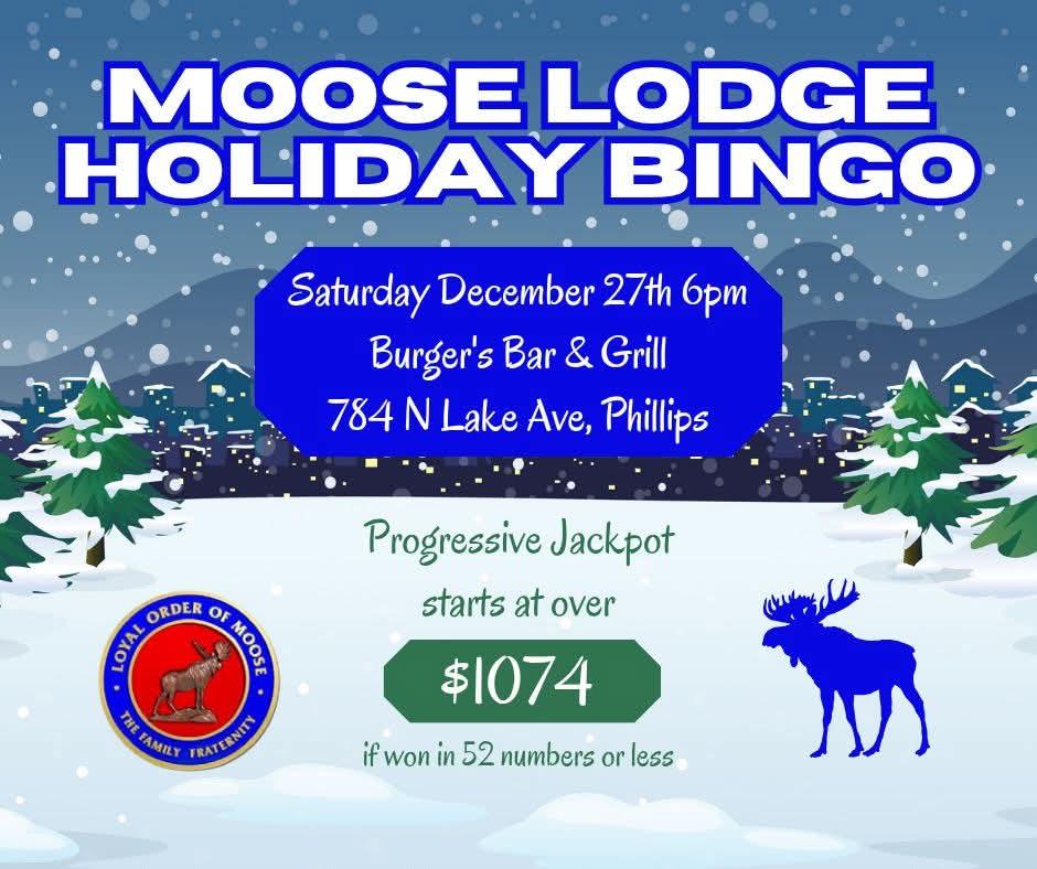 Moose Lodge Holiday Bingo