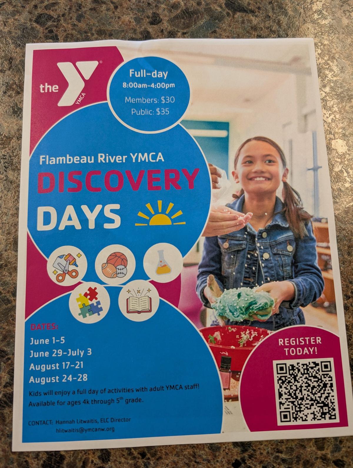 Discovery Days at the Flambeau River YMCA