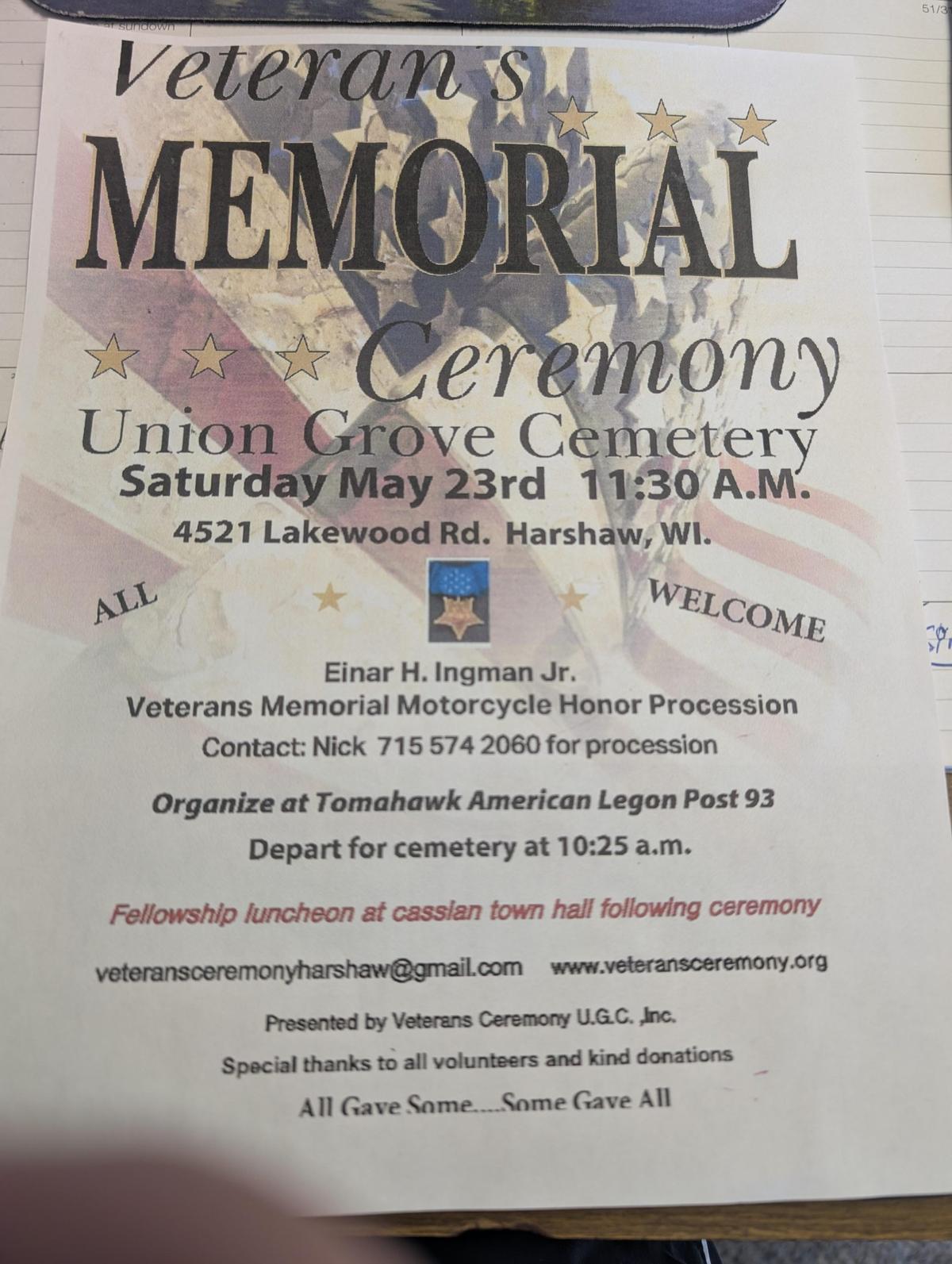 Veterans Memorial Ceremony