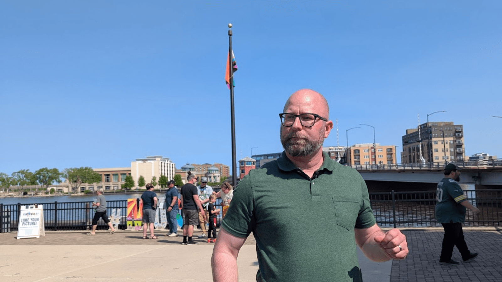 Green Bay raises the Pride Flag over Leicht Park